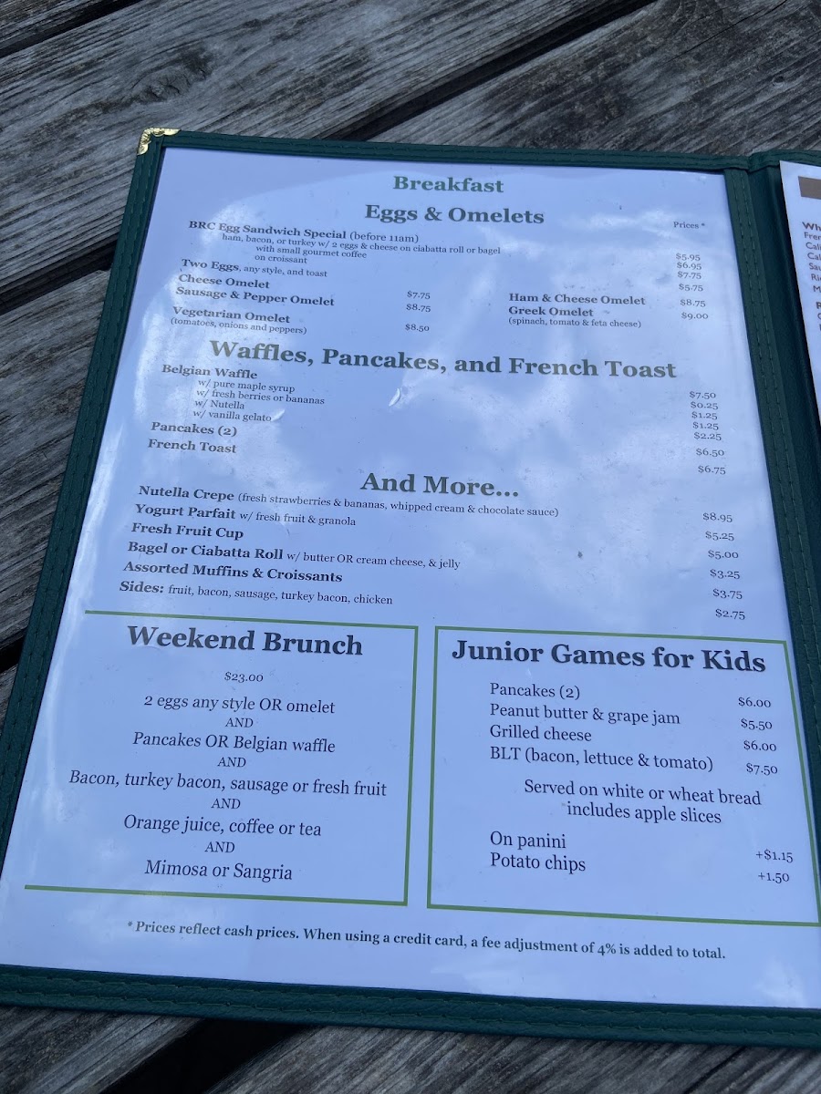 Menu - Bean Runner Cafe photo 2